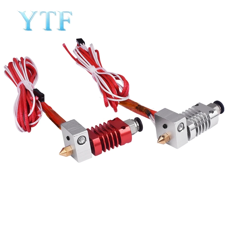 3D Printer Parts CR8 Extrusion Head Remote Extrusion 1.75mm Supplies Brass tip 0.4 Silver Red And Blue