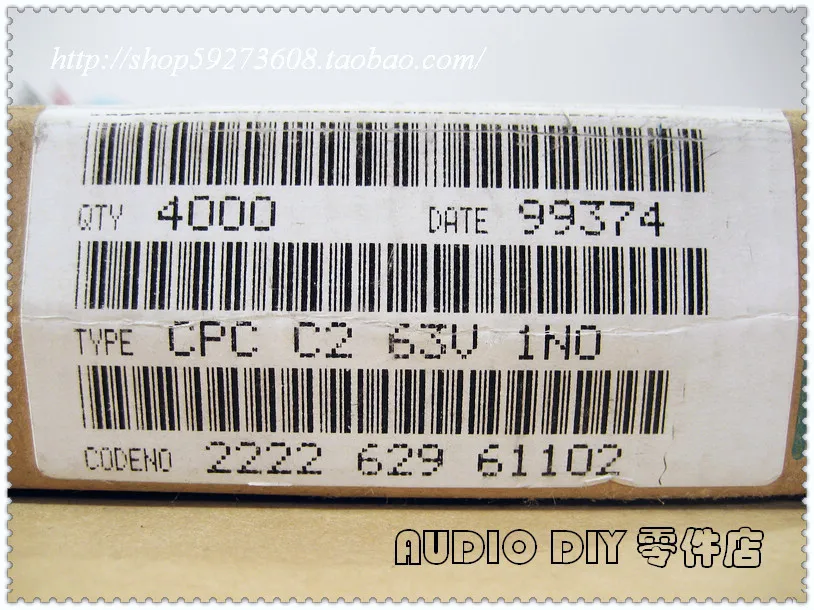 2019 hot sale Holland BC 20PCS/50PCS 1000pF/63V Silver Film Ceramic Capacitor (1nF 102 Italian original box) free shipping | Электронные