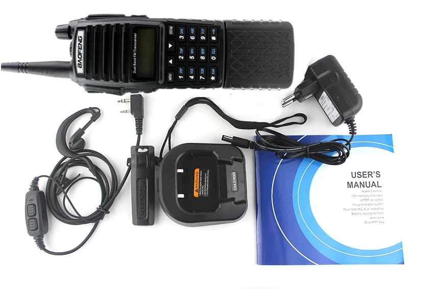 

BAOFENG UV-82 3800mAh Walkie Talkie VHF UHF Dual PTT Handheld Transceiver Interphone FM Receiver CB Ham Amateur Two Way Radio