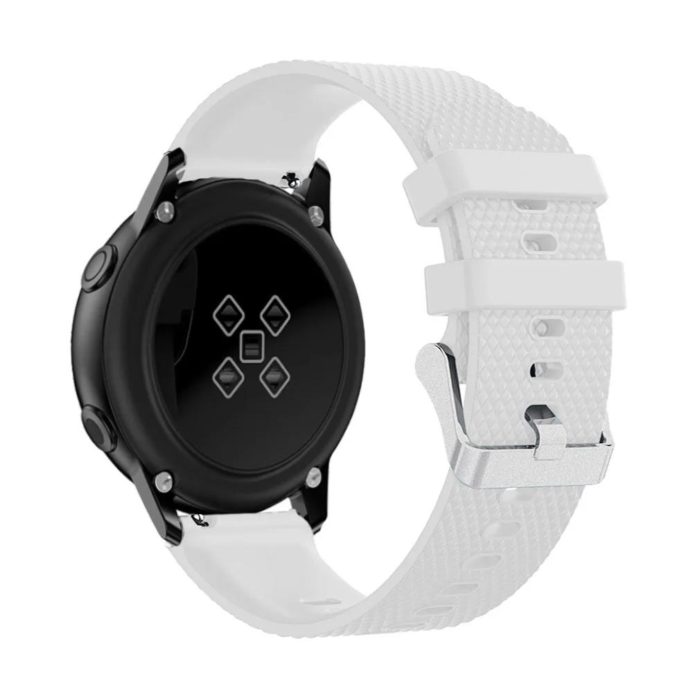 Умные аксессуары 20 мм наручный ремешок для samsung Galaxy Watch Active 2 Силиконовый сменный ремешок для samsung Galaxy Watch 42 мм