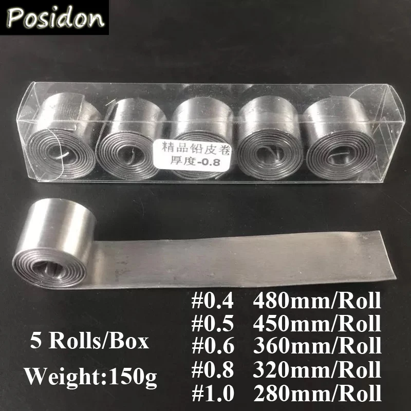 Posidon 150 г/кор. лист полосы свинцовый грузик олова рулон принадлежности рыболовные