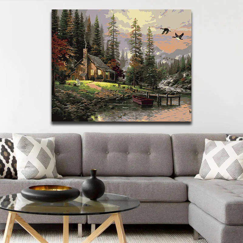 Раскраска по номерам сделай сам Набор для раскрашивания картин в деревенском