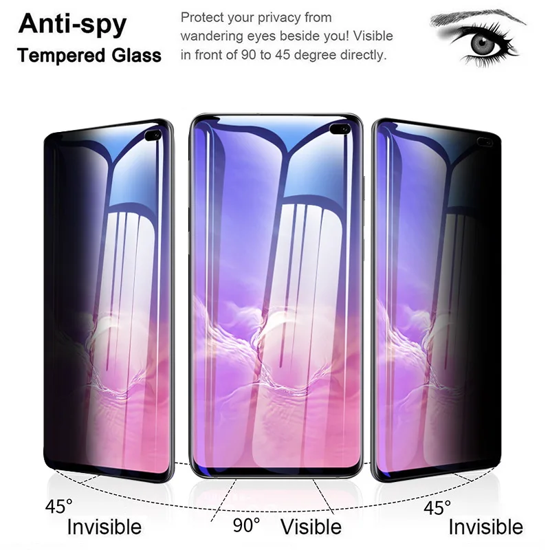 Полностью изогнутая Защитная пленка для экрана samsung Galaxy S9 S10 S8 Plus Note 8 9 A50