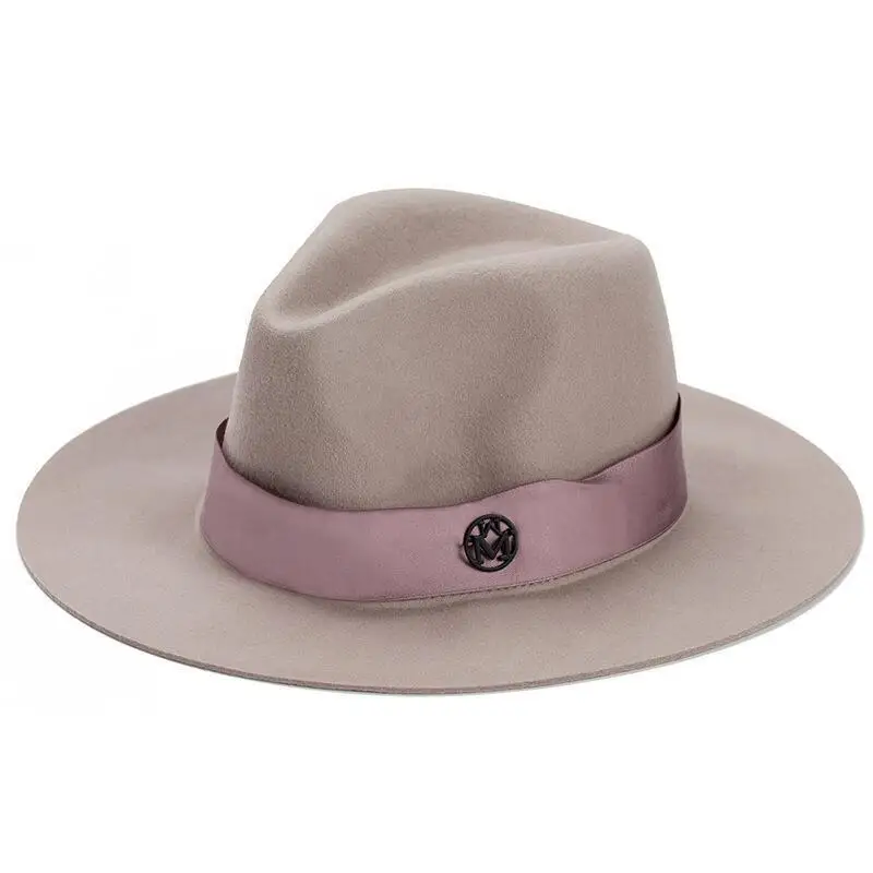 Новая фетровая шляпа из чистой шерсти с широкими полями джазовые фетровые шляпы