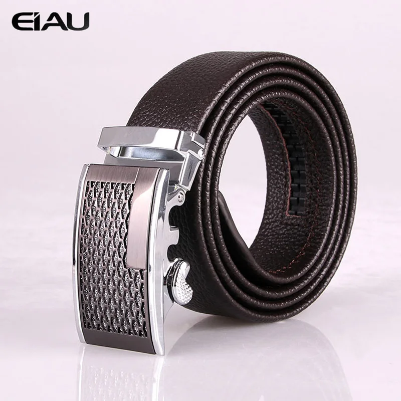 Высокое Качество Натуральная Кожа мужская Мода Пояса Коускин Бизнес Пряжкой