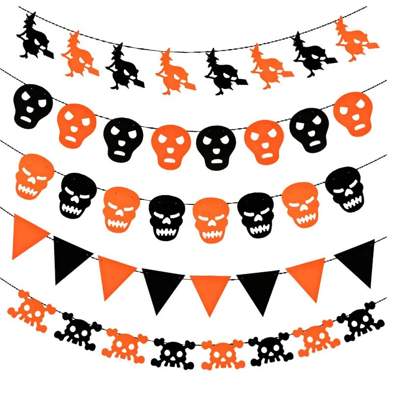 Бумага СЕТЬ ГИРЛЯНДА вечерние баннер события украшения тыквы летучей мыши на