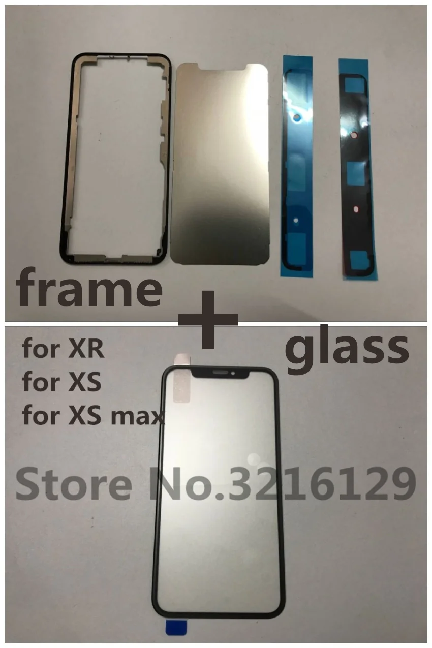Оригинальный объектив для переднего экрана с OCA + рамка в сборе iPhone X XS max 11 12 PRO MAX