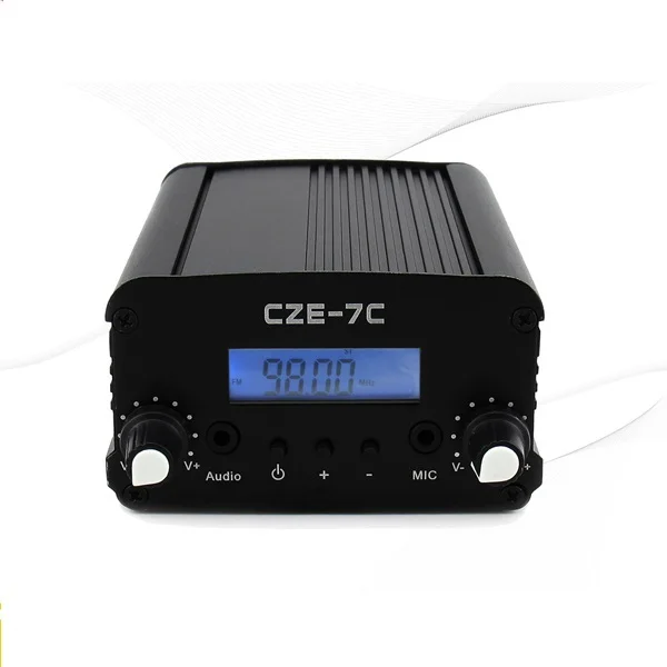 1 Вт/7 Вт стерео PLL FM передатчик вещательная радиостанция CZE 7C 76 108 МГц + TNC антенна