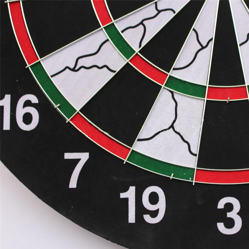 Dartboard 15 дюймов Утолщенные флокированные двухсторонние дартс профессиональные