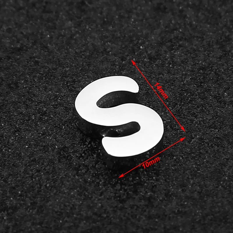 1 шт. подвеска из нержавеющей стали с одной стороны буквами алфавита ручная