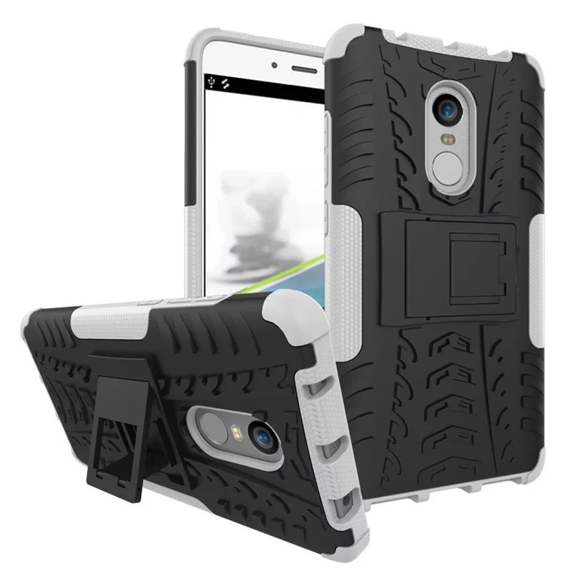 White Для Coque противоударный защитный чехол для Xiaomi Redmi Note 4 чехол силиконовый чехол-подставка 5," защитный случай для Redmi Примечание 4 для телефона - Цвет: White