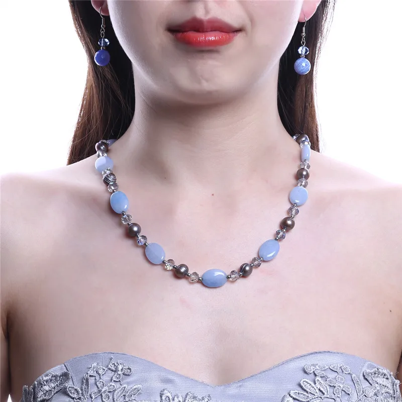 Ожерелье из натурального пресноводного жемчуга в виде картофеля ожерелье