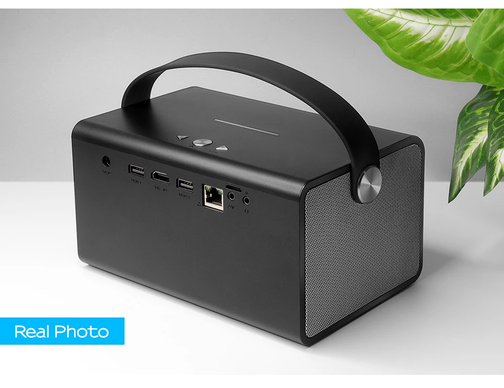 Новейший мини-проектор AUN V7, 1280x800 P, Android WIFI Bluetooth светодиодный проектор. Поддержка 4K видео, портативный 3D домашний кинотеатр