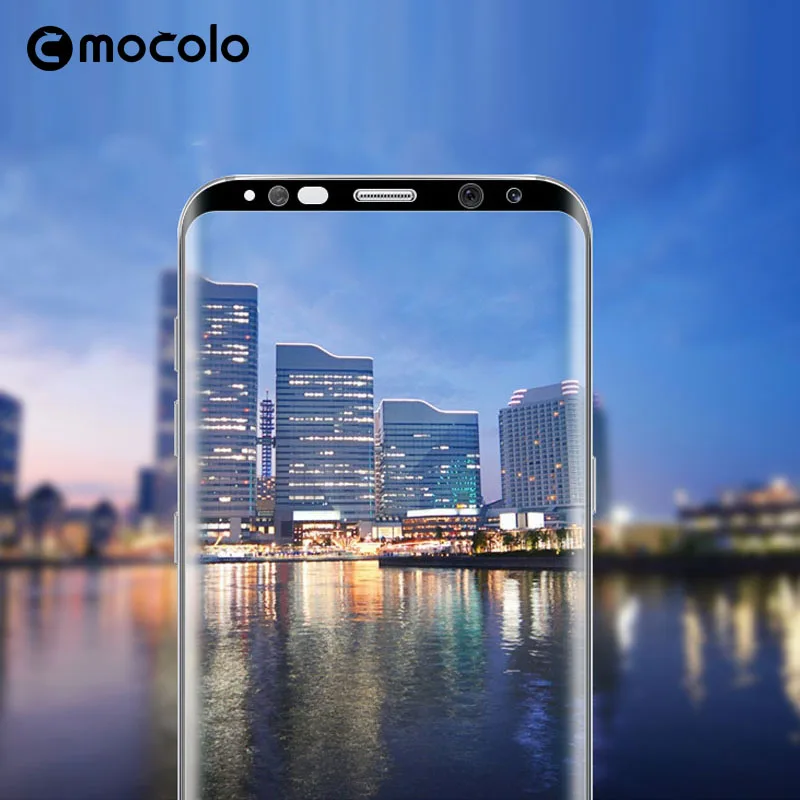 Защитная пленка для Samsung S8 Mocolo с закругленными краями 9H 3D из закаленного стекла