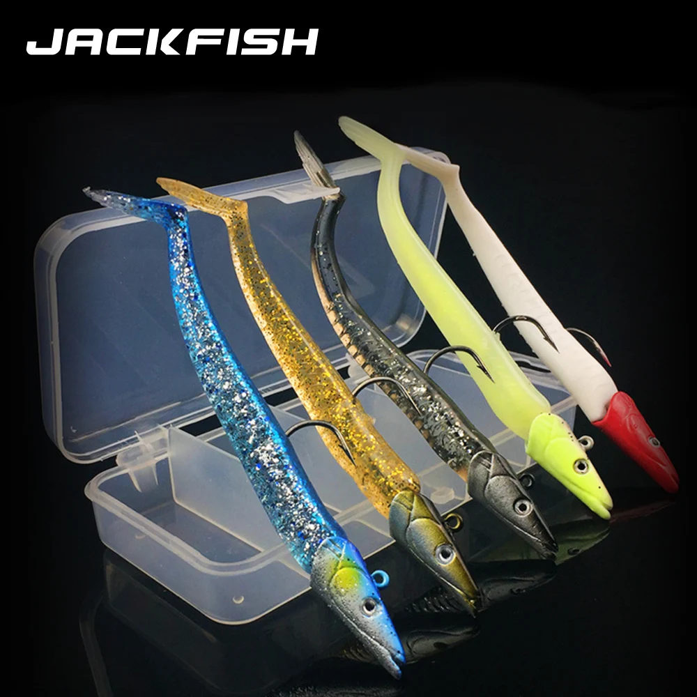 JACKFISH набор мягких рыболовных приманок 5 шт./лот Мягкая приманка в коробке