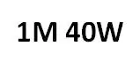 1M 40W 1) 220V размораживания нагревательной проволоки для охлаждения дом холодильных установок для слива воды обогреватель 0,5 м-10 м 20 Вт-400 Вт 7x5 мм-60C для 200C - Цвет: 1M 40W
