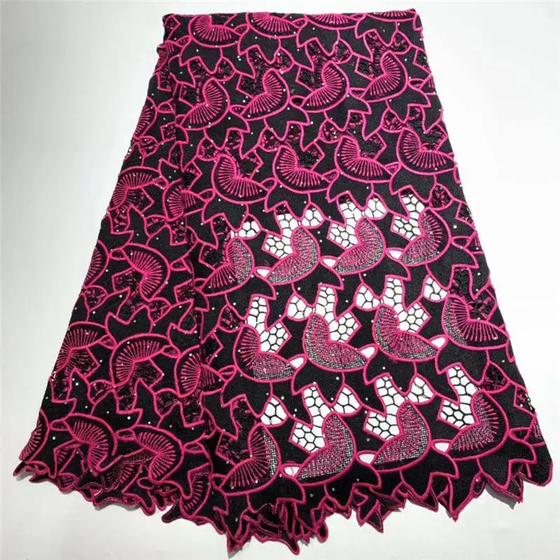 Velvet Embroidery Guipure Cord Lace Fabric High Quality Onion Color African Fabrics Latest Nigerian | Дом и сад