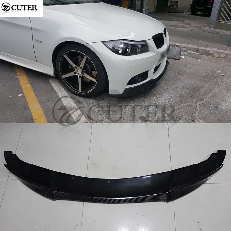 E90 V Стиль углеродного волокна передний бампер спойлер для BMW M3 Бампер сплиттер