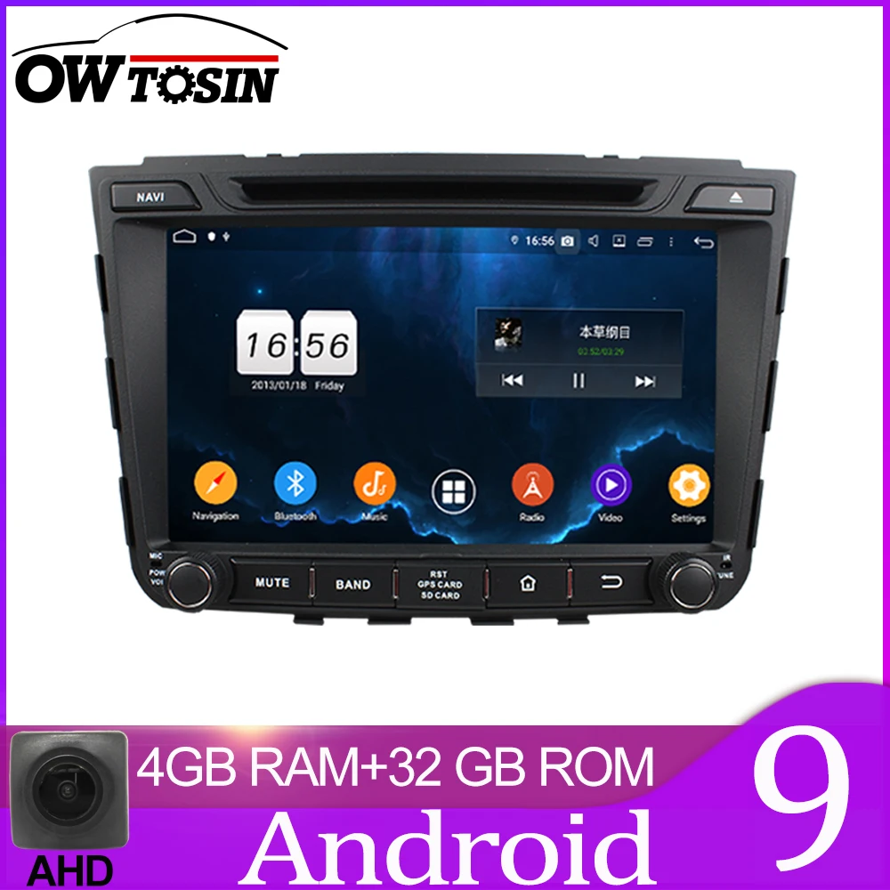 Автомобильный радиоприемник Owtosin видео мультимедийный плеер навигация GPS Android 9 0