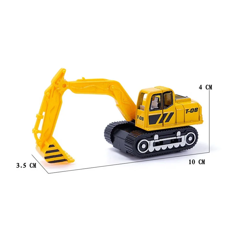 Миниатюрная модель инженерного автомобиля из сплава игрушечного экскаватор для