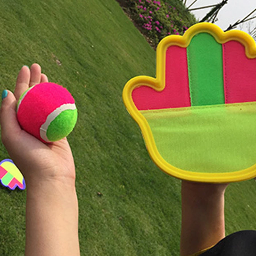 Уличный флуоресцентный мяч для детей двойная игра спортивная семейный родитель