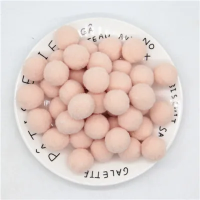 36beige 100 шт. 10/15/20/25 мм Мини пышная Нижняя Pom Poms помпонами ручной работы для детей игрушки свадебный Декор DIY товары для шитья и рукоделия - Цвет: 36beige
