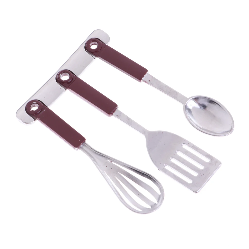 1/12 весы металла взбивалка для яиц вилка ложка Кухня посуда кукол в миниатюре