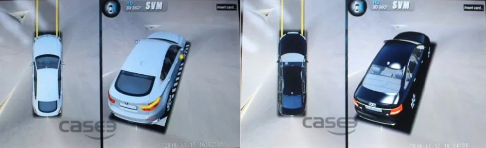 Автомобильная HD 3D панорамная камера с углом обзора 360 градусов, камера заднего вида 1080 P, парковочная камера заднего вида, динамическая направляющая, опционально