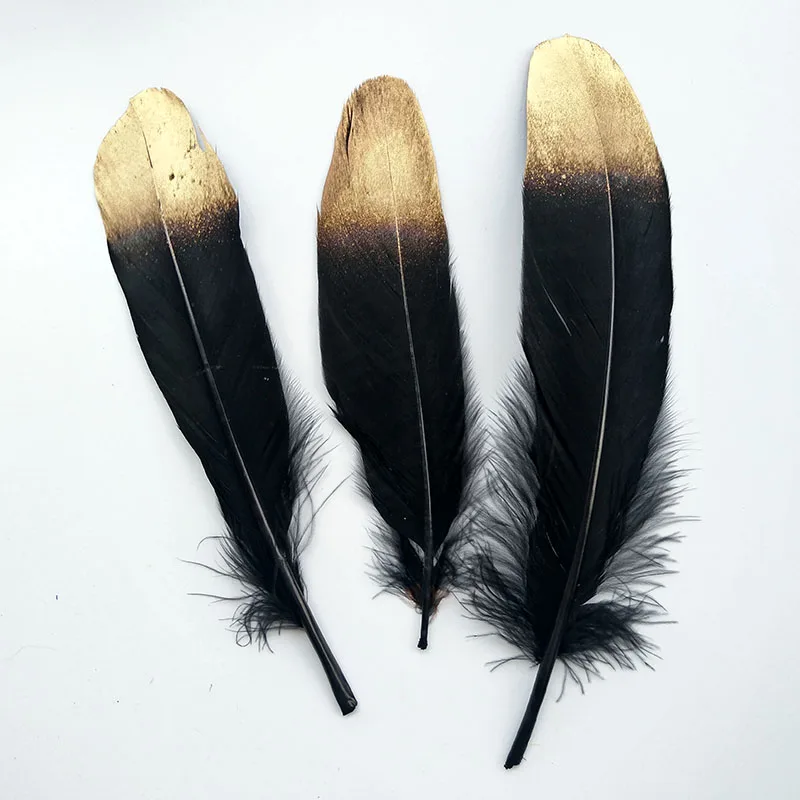 . 10 шт многоцветные в наборе, гусиные перья, домашняя Decoration15-20cm знаменитостей 6-8 дюймов, аксессуары, перья для свадебного украшения - Цвет: .