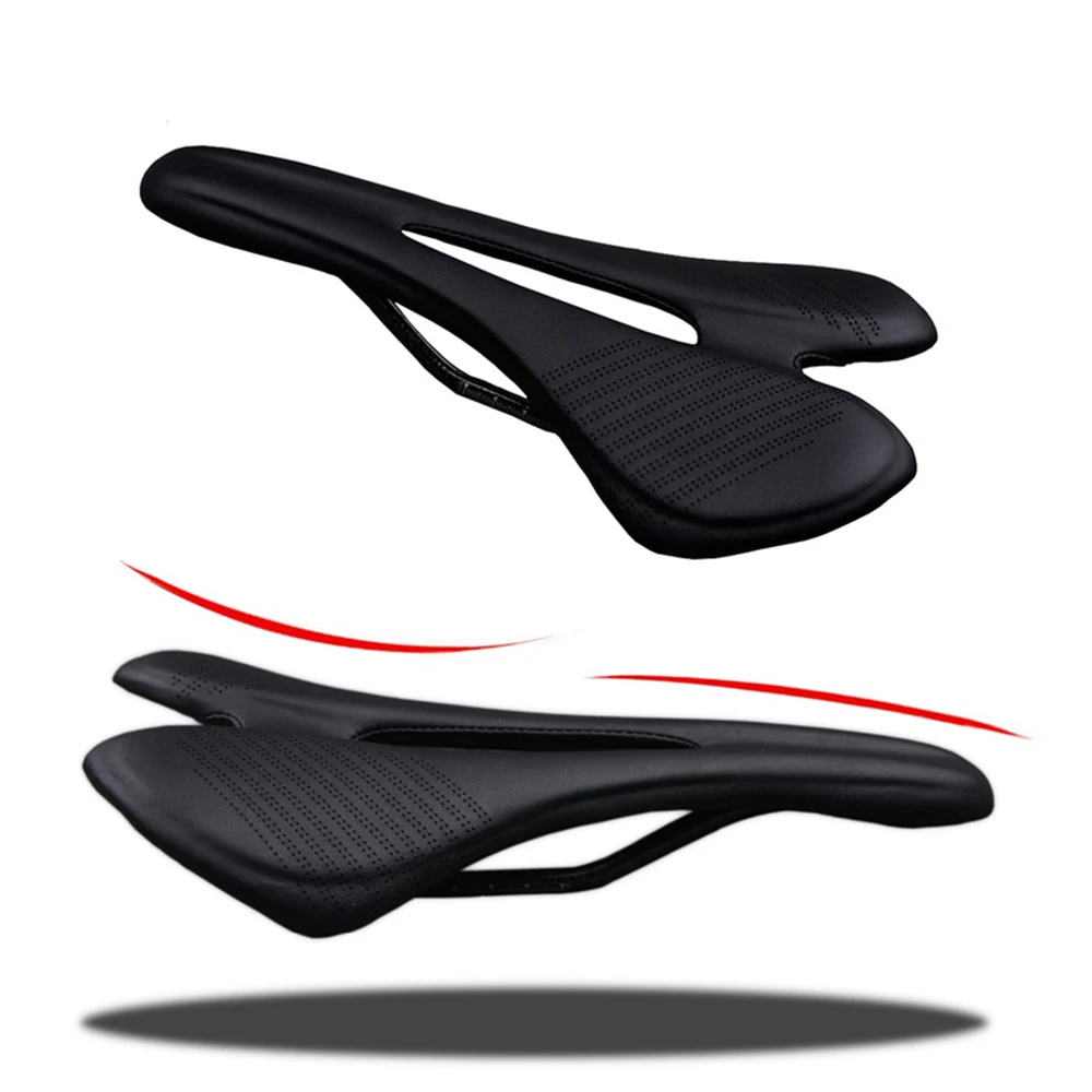 Без логотипа комфортное MTB Велосипедное широкое Сиденье из углеродного волокна