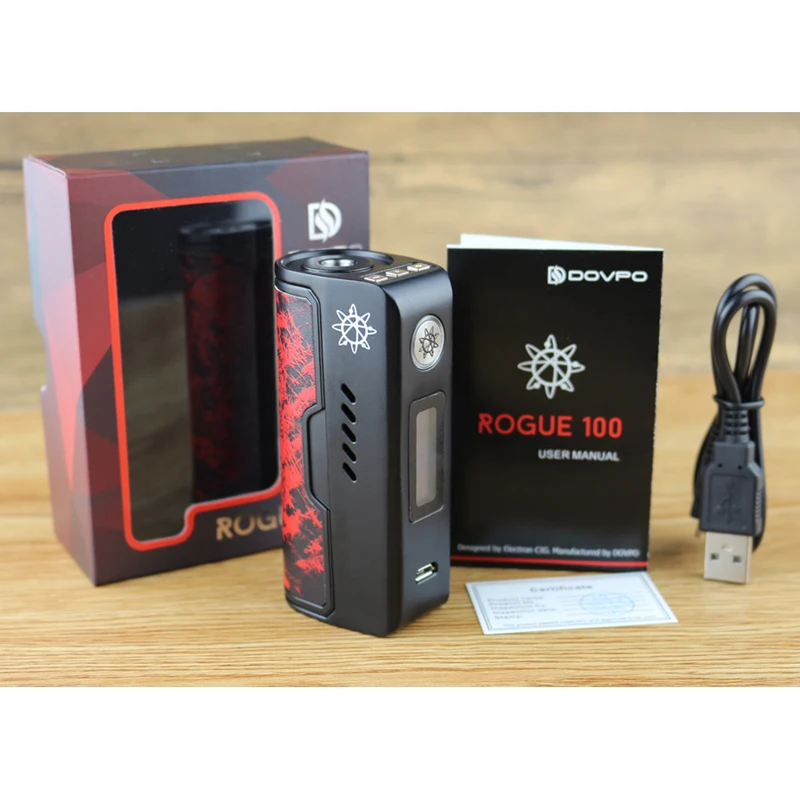 Оригинальный elektronik пикантная закуска sigara с. dovpo Rogue 100 Вт поле mod Мощность