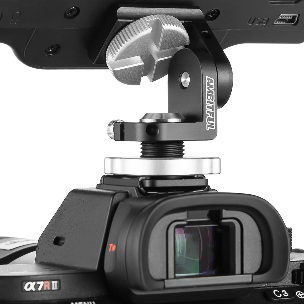 Забавный Портативный 360 Paranomic Горячий башмак шариковая головка монитор базовый