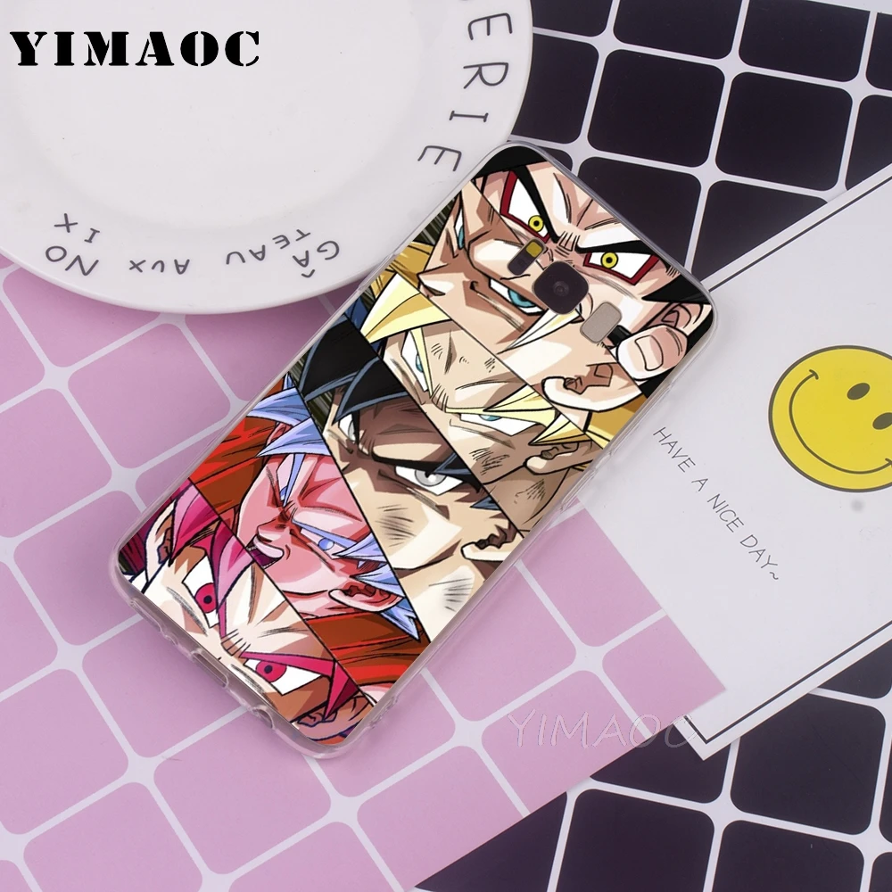 YIMAOC DBZ Dragon ball сотовый аниме мягкий чехол для Galaxy j3 j5 j6 j7 A5 2016 2017 A6 A9 2018 Note 8 9 S7 edge S8 S9 S10