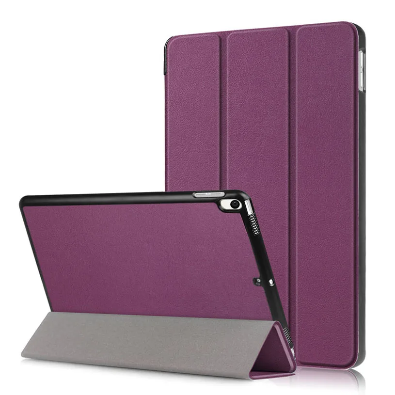 Тонкий чехол Funda для iPad Air 3 10,5 из искусственной кожи, Умный Магнитный защитный чехол-подставка для iPad Air 10,5 чехол - Цвет: Purple