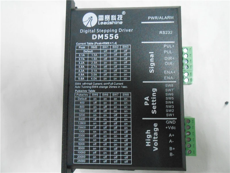 

Leadshine Stepper Motor Drive 2ph 2.8A 2.2NM NEMA23 57mm 18~50VDC For CNC Engraving Machine 57HS22+DM556