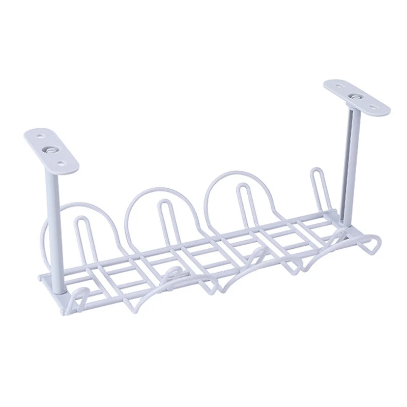 

1Pc Socket Storage Rack Plug Wire Organizer Holder Table Bottom Power Cable Shelf Strong Adhesive Hanging Basket Kitchen Stora