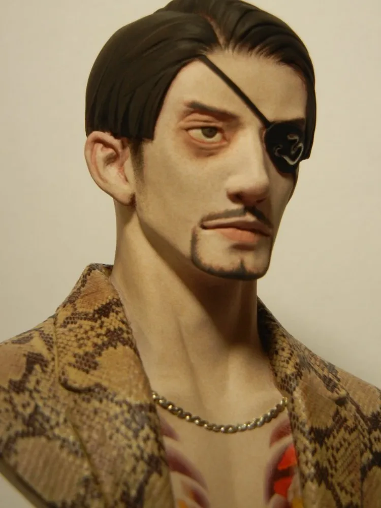Набор фигурок из смолы MIDORO Goro Majima бюст Неокрашенный гаражный комплект из смолы