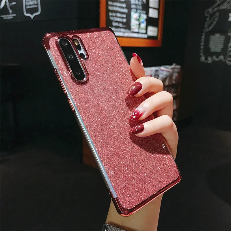 Rosegold Роскошный блестящий чехол для телефона huawei honor 7A 7X8 8X 8A Max 9 9i 10i 20i V10 10 Lite V 20 Pro Play силиконовый чехол - Цвет: Rosegold