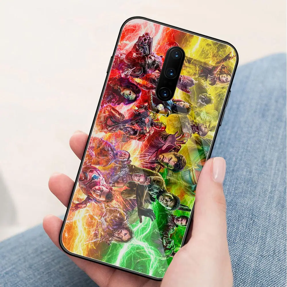 Чехол для Oneplus 6T стеклянная задняя крышка super hero 7 pro coque 1 + 5 5t 6 6t |