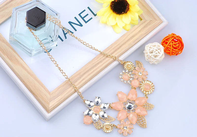 Katrina 2017 new Europe and the United States style Sweet bright bauhinia Temperament joker necklace | Украшения и аксессуары
