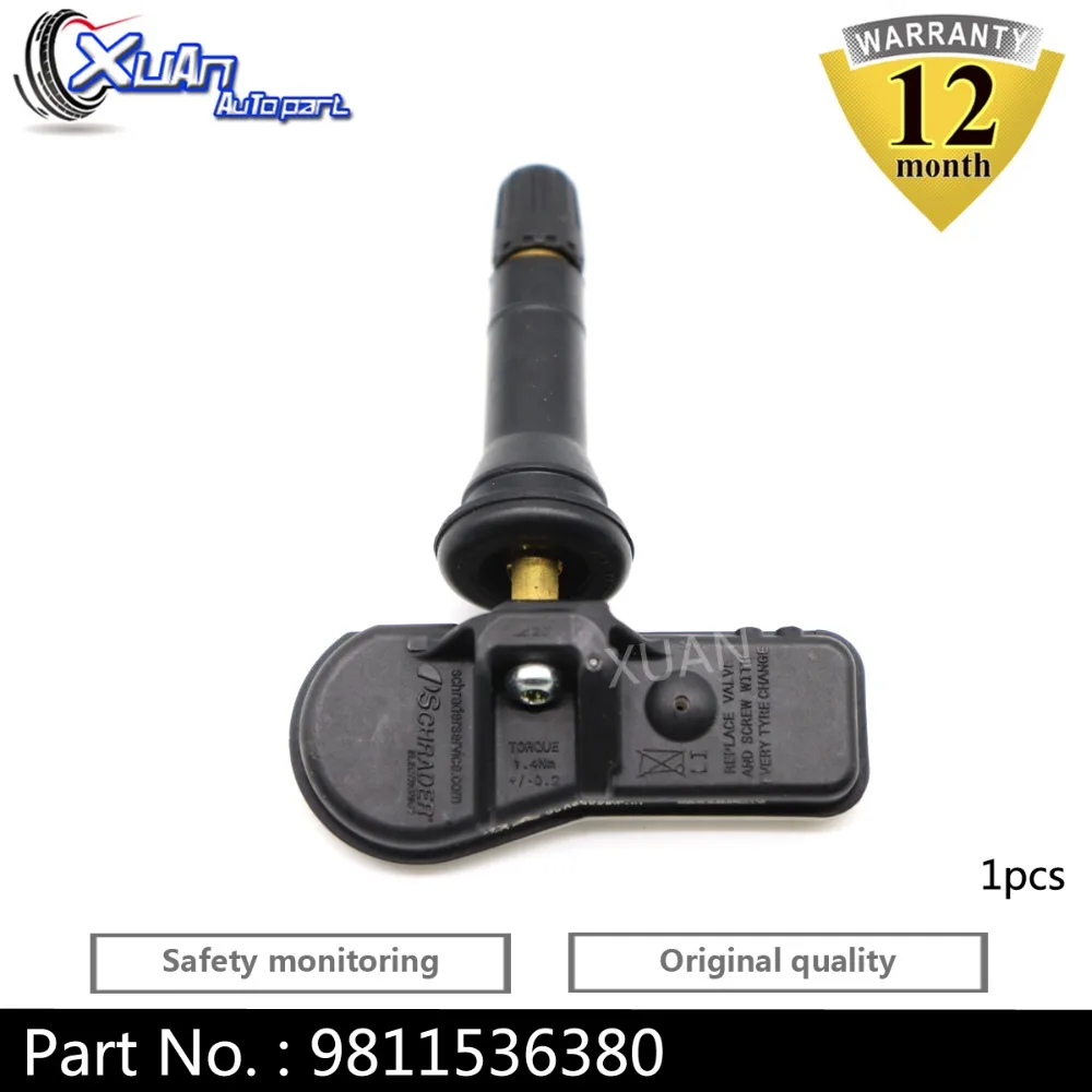 Сюань 1 шт. шин Давление монитор TPMS 9811536380 9673860880 для peugeot 3008 T84 307 301 408 508 T5 T7 5008 T87 RCZ T75 433 МГц
