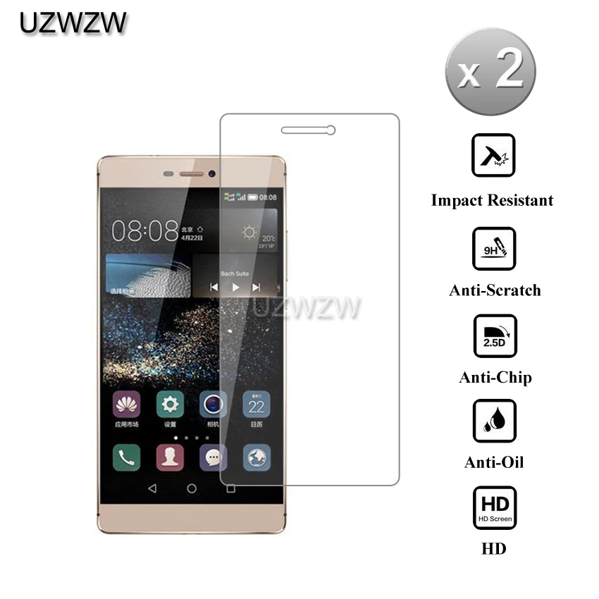 2 шт для huawei P8 стекло 2.5D 9H 0,26 мм Премиум защитное закаленное стекло для huawei P8 Защитная пленка для экрана