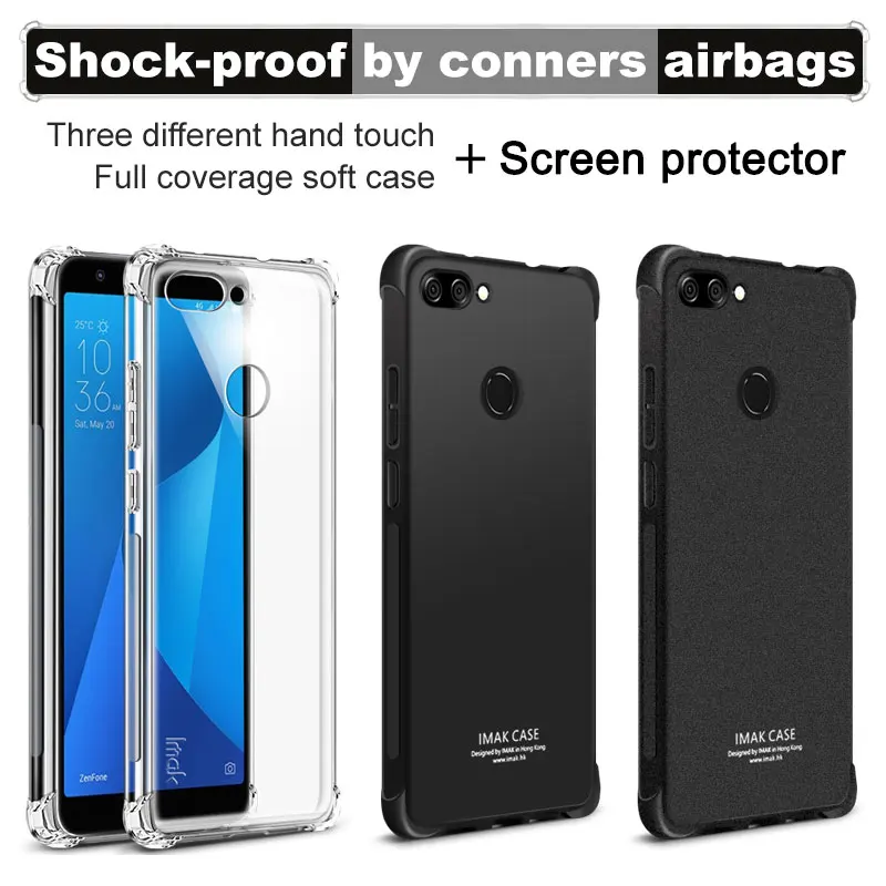 Подушка безопасности для Asus Zenfone Max Plus (M1) X018DC ZB570TL IMAK мягкий силиконовый чехол