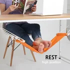 Креативный мини-гамак с подставкой для ног, подставка под стол для снятия усталости при растягивании ног, телескопический гамак для работы или улицы