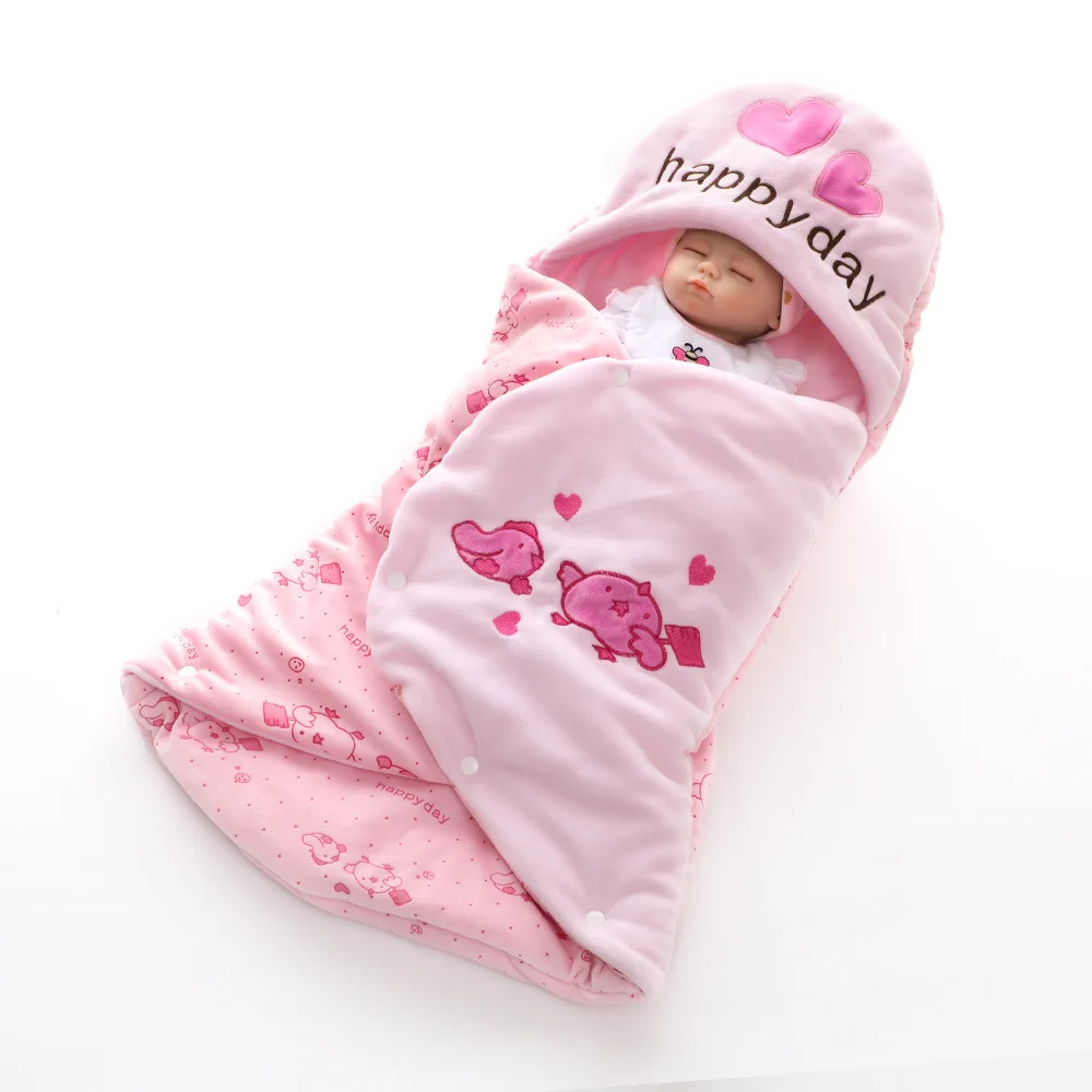 Пеленки для новорожденных спальные мешки кокон зимние термо Bebe корзины девочек