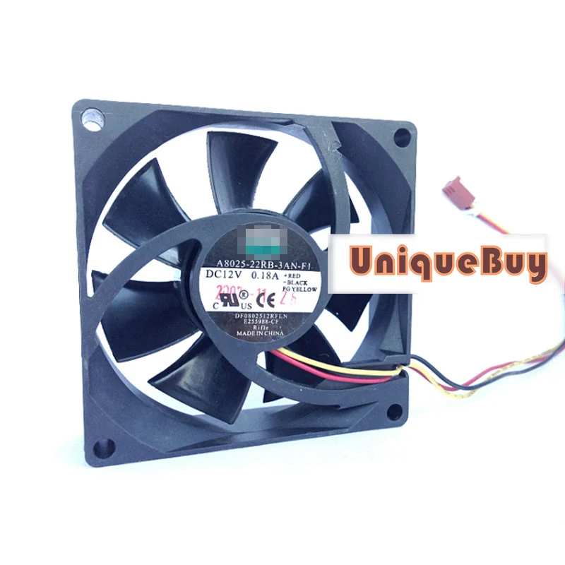 Бесшумный 3pin Вентилятор охлаждения процессора для Cooler Master A8025 22RB 3AN F1 80*80*25