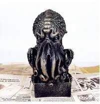 As The Picture Shows Великие древние статуи Ктулху Говард Филлипс Лавкрафт Ктулху Мифос бюст ру-ли-Ах украшения дома Colophony ремесла L2695 - Цвет: As The Picture Shows