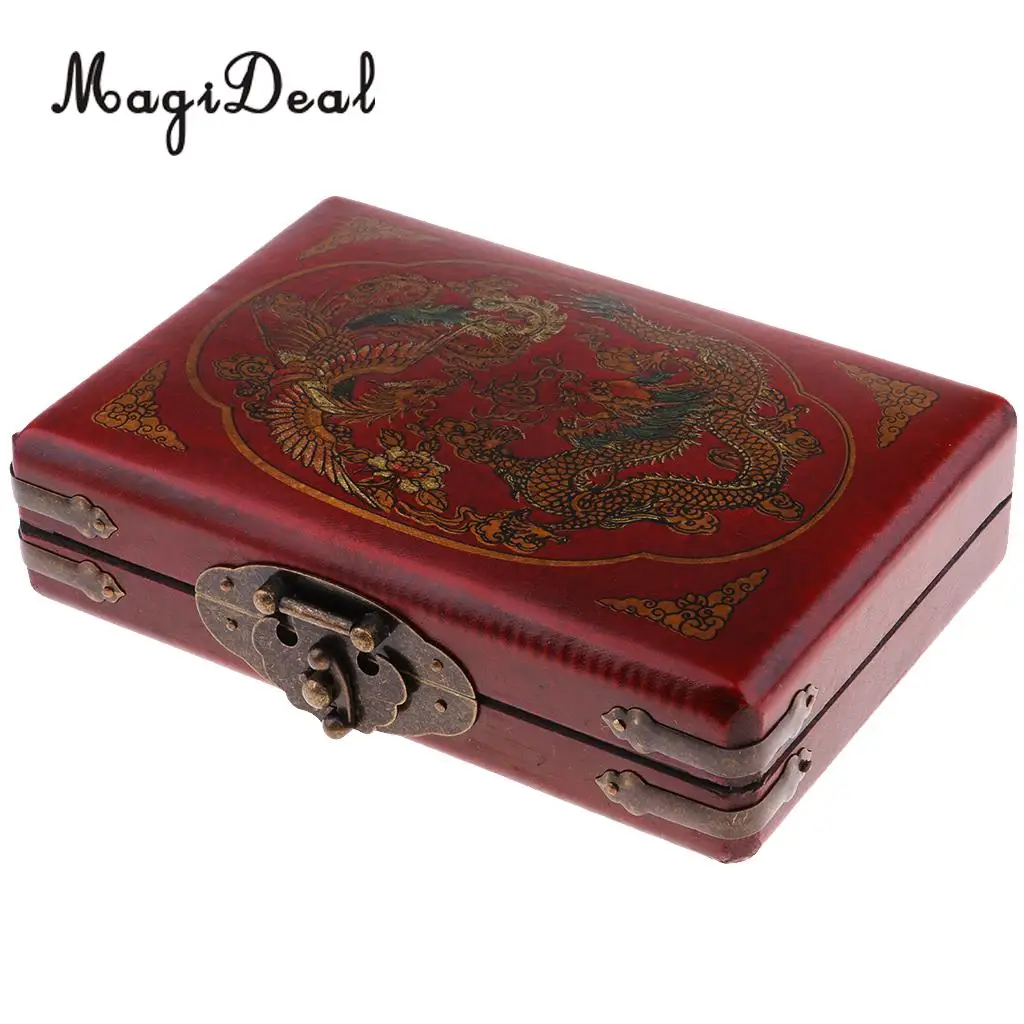 MagiDeal 2 шт. винтажный китайский деревянный шарик арифметика счеты 5 рядов калькулятор Счетный инструмент ж/коробка