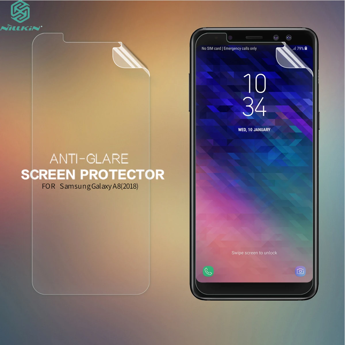 Защитная пленка для экрана Nillkin для samsung Galaxy A8, защитная пленка для экрана samsung A8, прозрачная/матовая(не стекло
