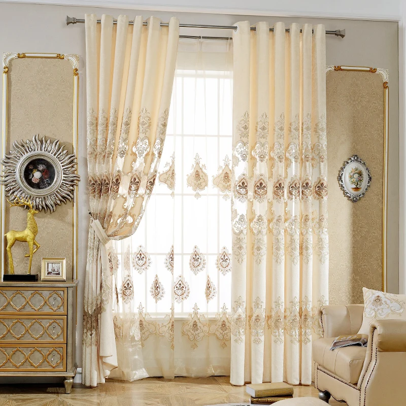 Европейское элитное шторы s для гостиная роскошная вилла настроить бархат